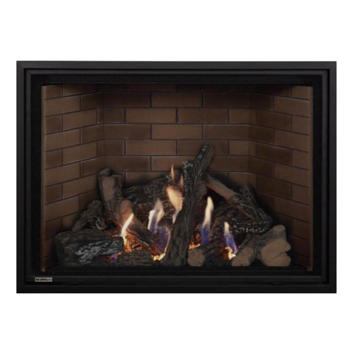 Montigo Delray Square DRSQ42-2 with Split Oak Log Set + Tan Brick Liner