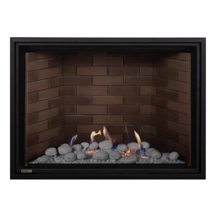 Montigo Delray Square DRSQ42-2 with Winter Scene Contemporary + Tan Brick Liner