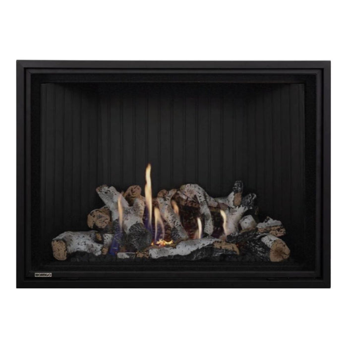 Montigo Delray Square DRSQ42 with Birch Log Set + Ash Fluted Liner