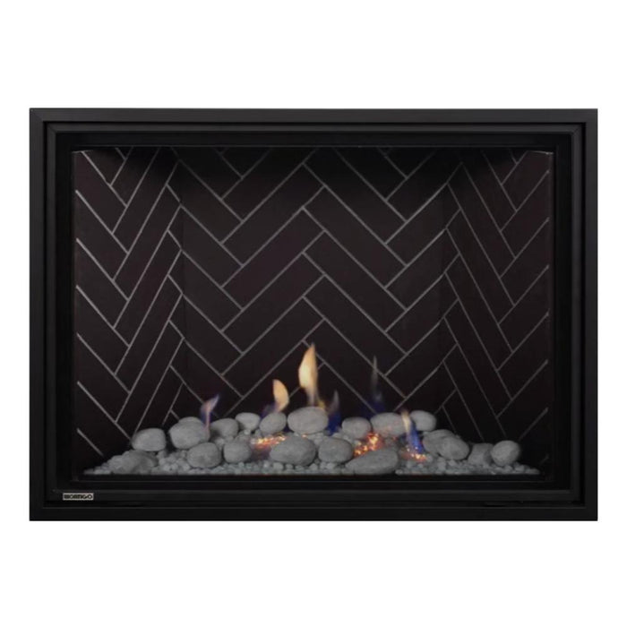 Montigo Delray Square DRSQ42 with Winter Scene Contemporary + Grey Herringbone Liner