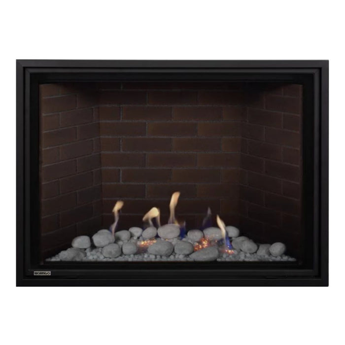 Montigo Delray Square DRSQ42 with Winter Scene Contemporary + Red Brick Liner