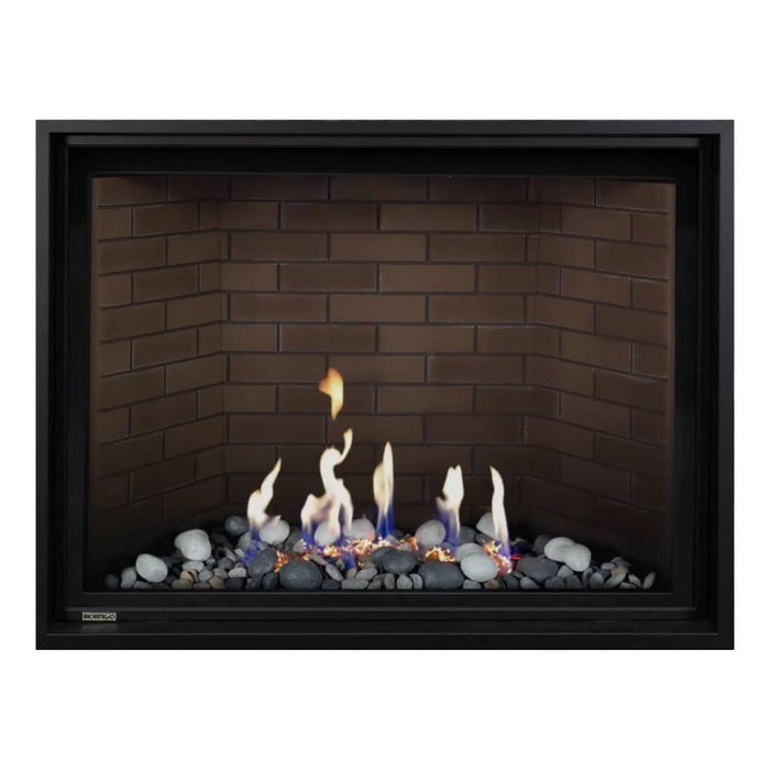 Montigo Delray Square DRSQ46-2 with Beach Scene Contemporary + Tan Brick Liner