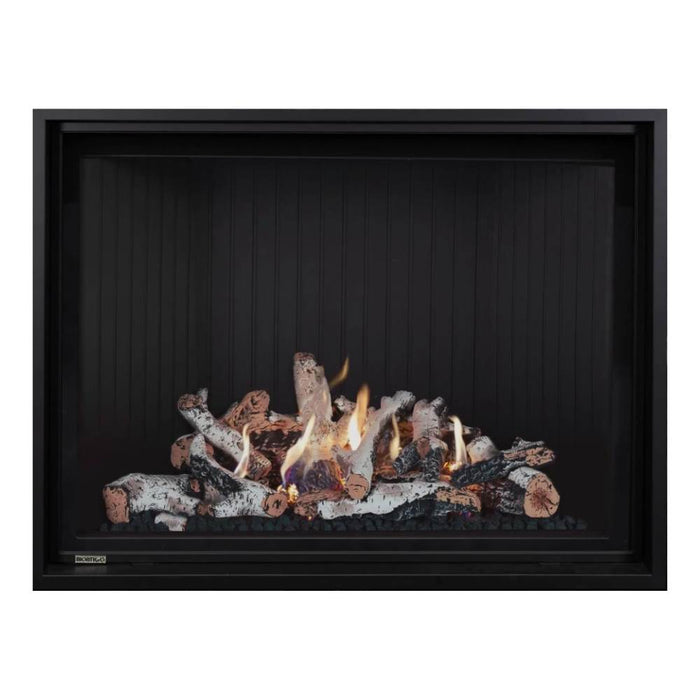Montigo Delray Square DRSQ46-2 with Birch Log Set + Ash Fluted Liner