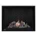 Montigo Delray Square DRSQ46-2 with Driftwood Log Set + Grey Herringbone Liner
