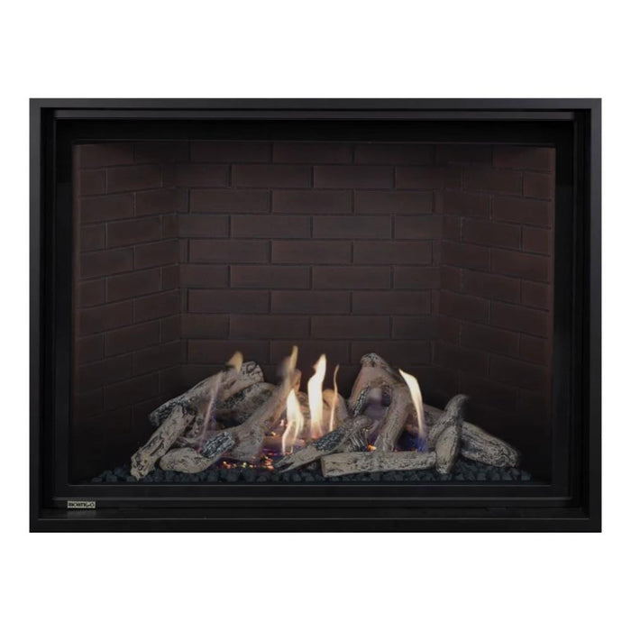 Montigo Delray Square DRSQ46-2 with Driftwood Log Set + Red Brick Liner