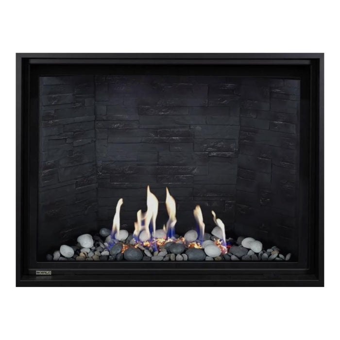 Montigo Delray Square DRSQ46 with Beach Scene Contemporary + Grey Ledgestone Liner