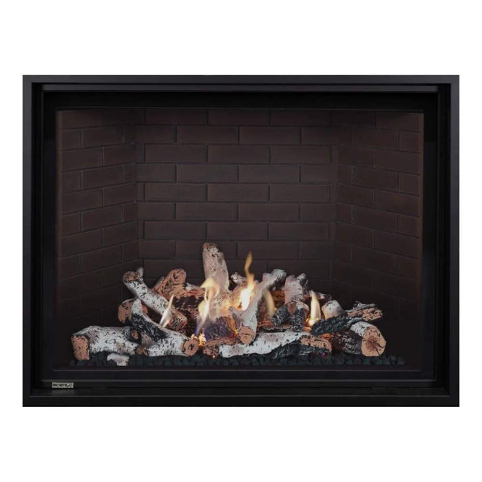 Montigo Delray Square DRSQ46 with Birch Log Set + Red Brick Liner

