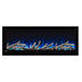 Napoleon Alluravision 42 Built-In Wall Mount Linear Electric Fireplace NEFL42CHD-1 blue flames and driftwood logs on a white background