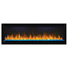 Napoleon Alluravision 50 Built-In Wall Mount Linear Electric Fireplace NEFL50CHD-1 blue glass embers on white background