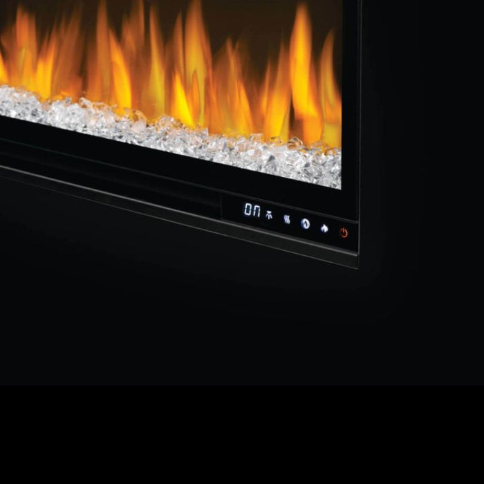 Napoleon Alluravision 50 Built-In Wall Mount Linear Electric Fireplace NEFL50CHD-1 control panel on the fireplace