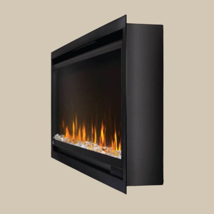 Napoleon Alluravision 50 Built-In Wall Mount Linear Electric Fireplace NEFL50CHD-1 hanging wall mount installation