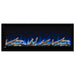 Napoleon Alluravision Slimline 42 Built-In or Wall Mount Linear Electric Fireplace Logset Embers Blue Flame