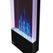 Napoleon Allure Vertical 32 Wall Mount Electric Fireplace Close-up with Blue Embers