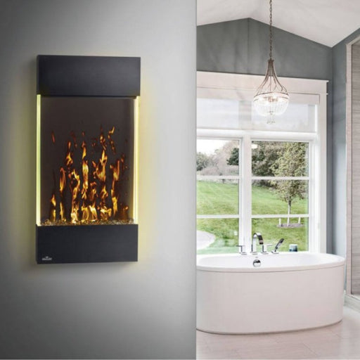 Napoleon Allure Vertical 32 Wall Mount Electric Fireplace on Shower Room
