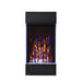 Napoleon Allure Vertical 32 Wall Mount Electric Fireplace with Glass Ember Bed Accent Flame Multi