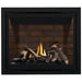Napoleon Altitude 42 Direct Vent Fireplace with Zen Front - Black, Newport and Split Oak Logs Set