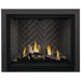 Napoleon Altitude X 42 Direct Vent Fireplace with Beveled Trim , Westminster  Herringbone and Driftwood Logs Set