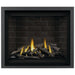 Napoleon Altitude X 42 Direct Vent Fireplace with Westminster Standard, Charcoal Finish Trim and Split Oak Logs Set