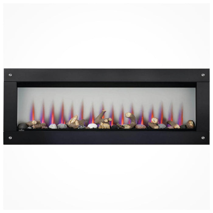 Napoleon CLEARion Elite 50 See-Thru Electric Fireplace Slim Cube Log Set Multi Flame