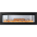 Napoleon CLEARion Elite 60 See-Thru Electric Fireplace Log-set Orange Flame Multi-Glass Semi-Trim