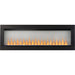 Napoleon CLEARion Elite 60 See-Thru Electric Fireplace Orange Flame Glass Black Trim