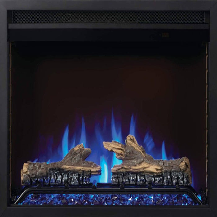Napoleon Cineview 26 Built-In or Insert Electric Fireplace Logset Blue Flame Blue Embers