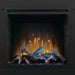 Napoleon Element 42 Built-In Electric Fireplace Straight Flames Emberbed Trim Accent-Light Blue