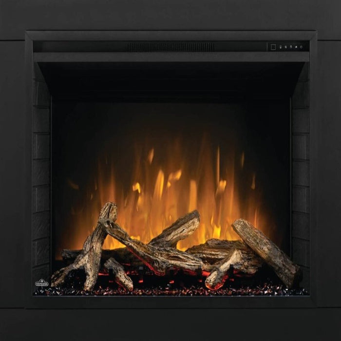 Napoleon Element 42 Built-In Electric Fireplace Straight Flames Emberbed Trim