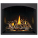 Napoleon Elevation X 42 Direct Vent Fireplace with Driftwood Log Set, Black Illusion Glass Panels