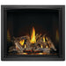 Napoleon Elevation X 42 Direct Vent Fireplace with Driftwood Log Set, MIRRO-FLAME Porcelain Panels and Charcoal ZenFront