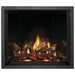 Napoleon Elevation X 42 Direct Vent Fireplace with Split Oak Log Set, MIRRO-FLAME Porcelain Panels and Charcoal Finish Trim