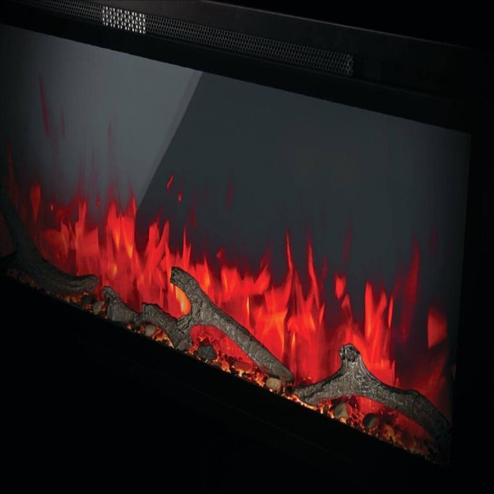 Napoleon Entice 42 Built-InWall Mount Linear Electric Fireplace Detail Driftwood