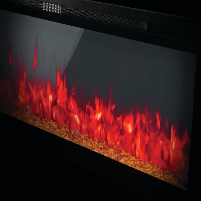 Napoleon Entice 42 Built-InWall Mount Linear Electric Fireplace Detail Ember bed