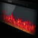 Napoleon Entice 60 Built-InWall Mount Linear Electric Fireplace Detail Ember bed