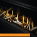 Napoleon Luxuria Linear Fire Place Detail Media Shore Fire Kit & Premium Birch Logs V1