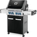 Napoleon Prestige 500 Gas Grill with Infrared Side and Rear Burners Black Sideview