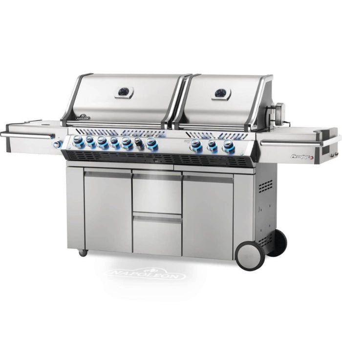 Napoleon Prestige Pro 825 Gas Grill Front SideView Scaled