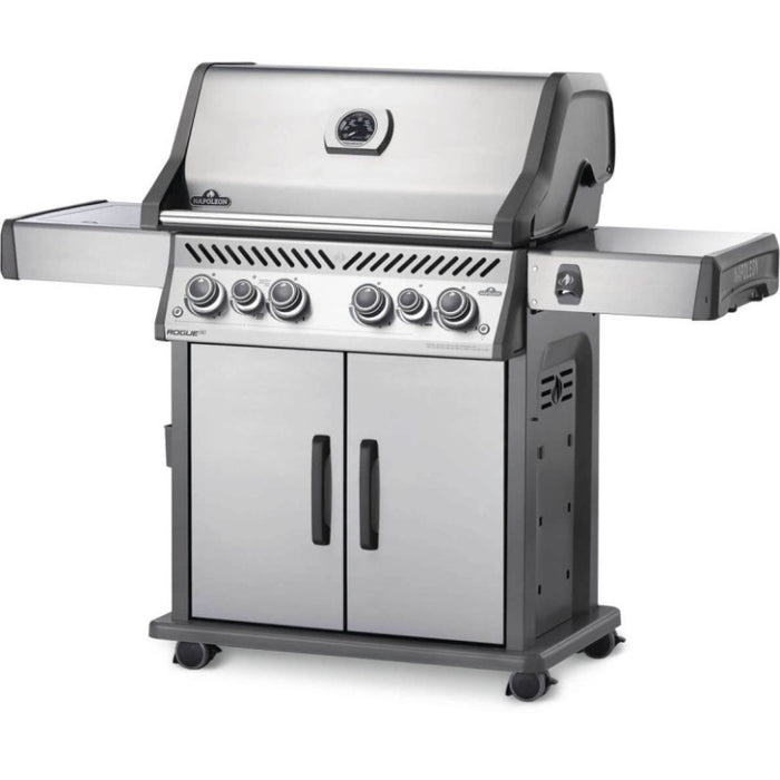 Napoleon Rogue SE 525  Gas Grill with Infrared Rear and Side Burners Outdoor Side View Scaled