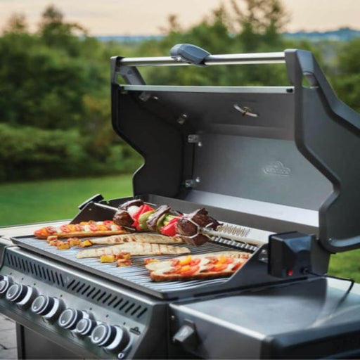 Napoleon Rogue SE 625  Gas Grill Outdoor with Food