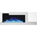 Napoleon Stylus Cara 59 Wall Mount Electric Fireplace embrs logs Blue flames LED
