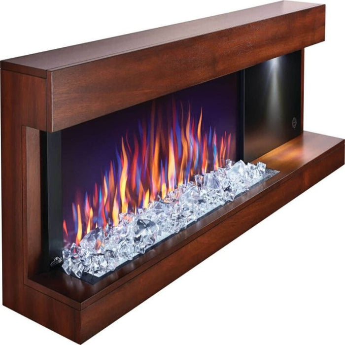 Napoleon Stylus Steinfeld 53 Wall Mount Electric Fireplace Detail Flame Multi LED White