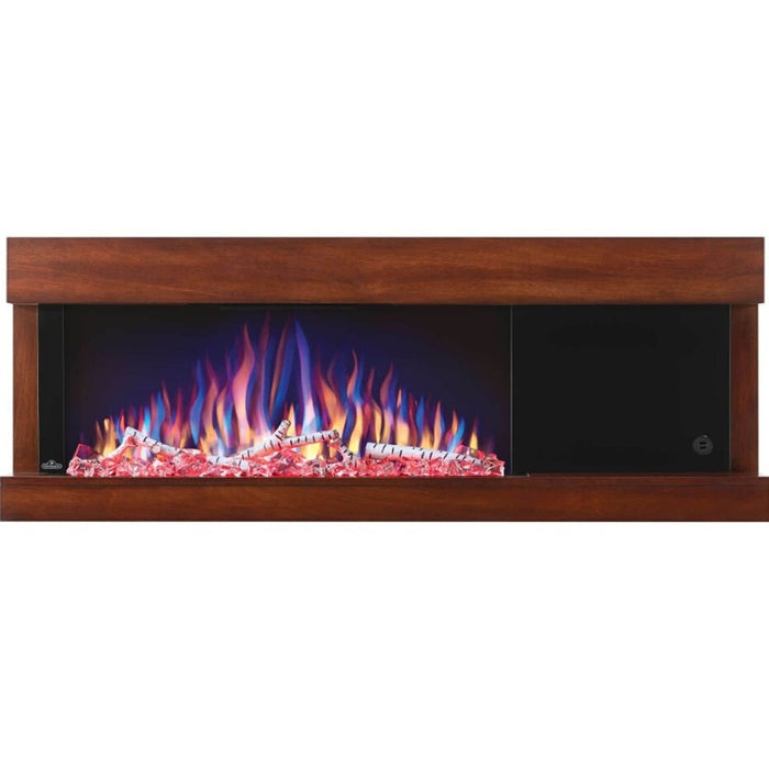 Napoleon Stylus Steinfeld 53 Wall Mount Electric Fireplace embers logs LED flames Multi