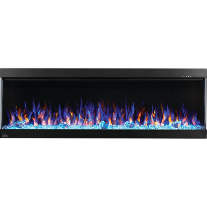 Napoleon Trivista Pictora 50 Wall Mount Electric Fireplace Crystals Flame Yellow Orange Blue Embrs Light Blue