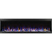 Napoleon Trivista Pictora 60 Wall Mount Electric Fireplace Crystals Flame Yellow Blue Embrs Dim-White