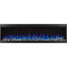 Napoleon Trivista Pictora 60 Wall Mount Electric Fireplace Driftwood Flame Blue Embrs Dim-White