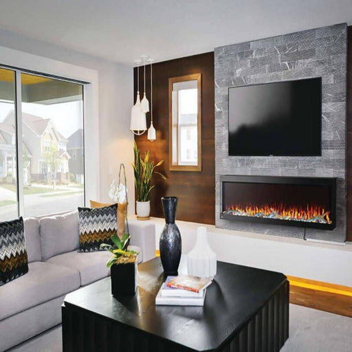 Napoleon Trivista Pictora 60 Wall Mount Electric Fireplace Life Driftwood Living Room Flame Orange Yellow Product Page