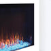 Napoleon Trivista Primis 50 3-Sided Built-in Electric Fireplace Details Glass Panel 2 Sided