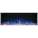 Napoleon Trivista Primis 50 3-Sided Built-in Electric Fireplace Logs Flame Blue Ember Bed Fuschia