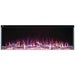 Napoleon Trivista Primis 50 3-Sided Built-in Electric Fireplace Logs Flame Multi-Ember Bed Dark Orange Accent Purple