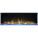 Napoleon Trivista Primis 50 3-Sided Built-in Electric Fireplace Logs Flame Yellow Ember Bed Blue Accent Blue